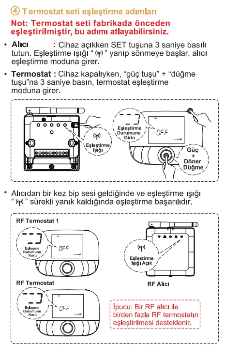 T9W Alıcı eşleştirme