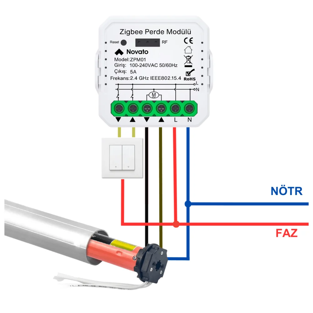 ZPM01 Bağlantı şeması