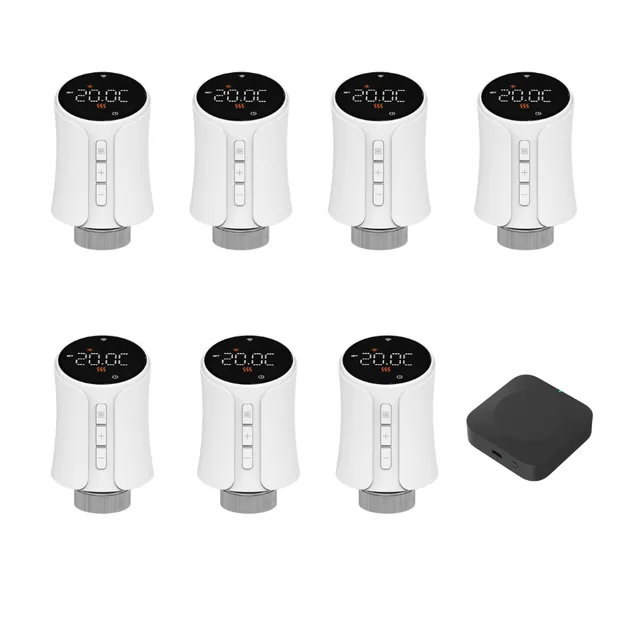 LCD Ekranlı Akıllı Termostatik Radyatör Vanası Seti
