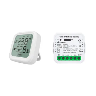 WiFi Kablosuz Pilli Termostat Seti