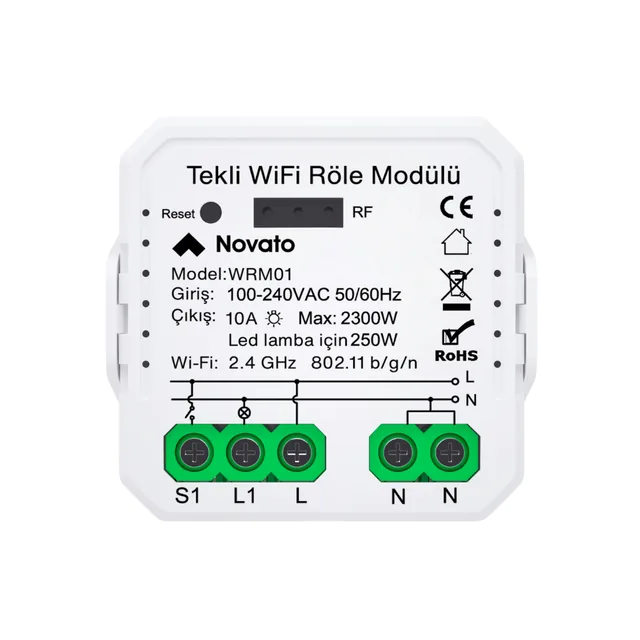 WiFi Tek Çıkışlı Röle