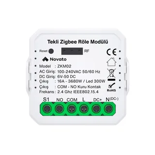 Zigbee AC DC Kuru Kontak Röle